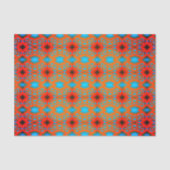 Tequila Sunrise Ombre geometrische Abstracte kunst Tissuepapier (Voorkant)