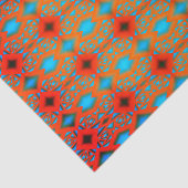 Tequila Sunrise Ombre geometrische Abstracte kunst Tissuepapier (Detail)