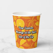 Tequila Sunrise Paper Cups Papieren Bekers (Achterkant)