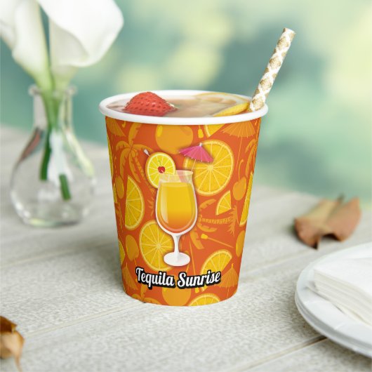 Tequila Sunrise Papieren Bekers (Insitu)