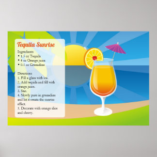 Tequila Sunrise Poster