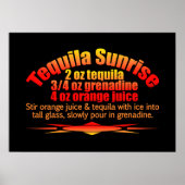 Tequila Sunrise poster (Voorkant)