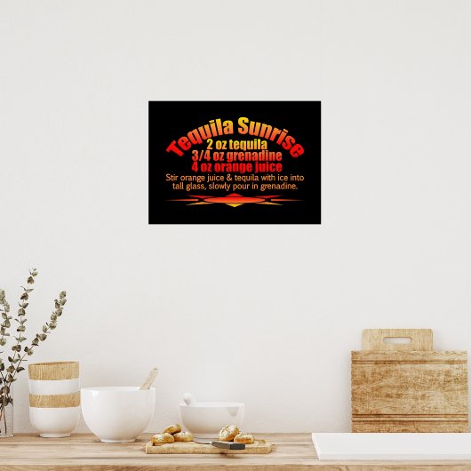 Tequila Sunrise poster (Keuken)