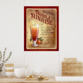tequila sunrise recept poster (Keuken)