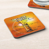 Tequila Sunrise Recipe Bar Bier Onderzetter (Linkerzijde)