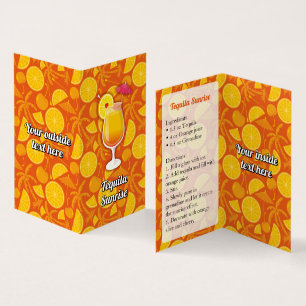 Tequila Sunrise Recipe Visitekaartje