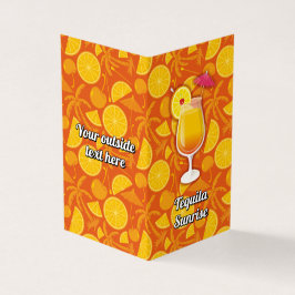 Tequila Sunrise Recipe Visitekaartje