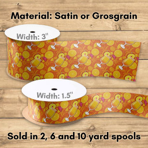 Tequila sunrise satijnen lint