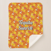 Tequila Sunrise Sherpa Deken (Voorkant)