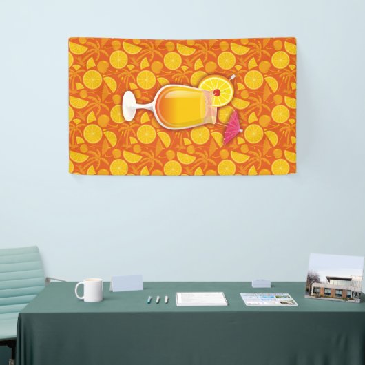 Tequila sunrise spandoek (Beurs)