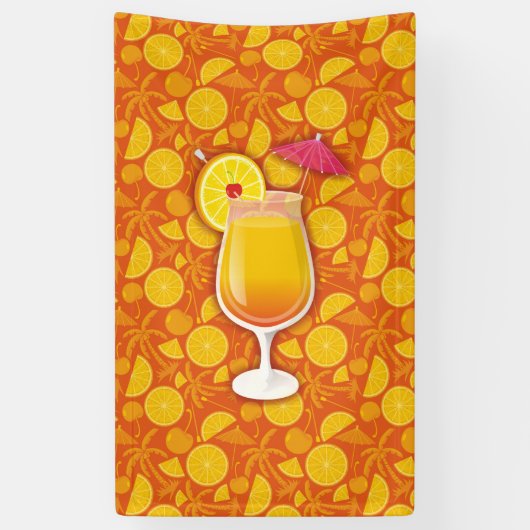 Tequila sunrise spandoek (Verticaal)