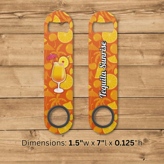 Tequila sunrise speed flessenopener