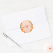 Tequila Sunrise Sunset Cocktail Bachelorette Party Ronde Sticker (Envelop)