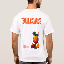 Tequila Sunrise T-Shirt – Vibrant Tropical Drink
