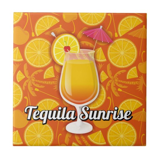 Tequila sunrise tegeltje (Voorkant)