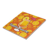 Tequila sunrise tegeltje (Zijkant)