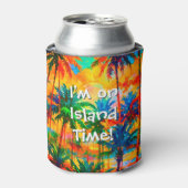 [Tequila Sunrise] Tropical Island Time Drink Beer Blikjeskoeler (Blikje Voorkant)