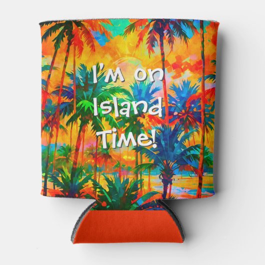 [Tequila Sunrise] Tropical Island Time Drink Beer Blikjeskoeler (Voorkant)