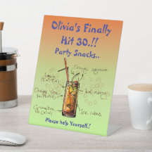 Tequila Sunrise Verjaardagsfeestje Snacks