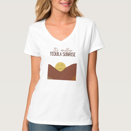 Tequila Sunrise Vibes T-shirt: HANGOVER T-shirt (Voorkant)