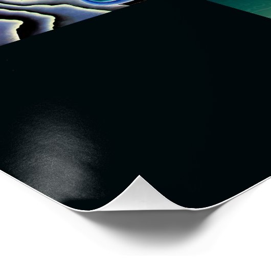 'Tequila Sunset' glanzend Poster (Hoek)