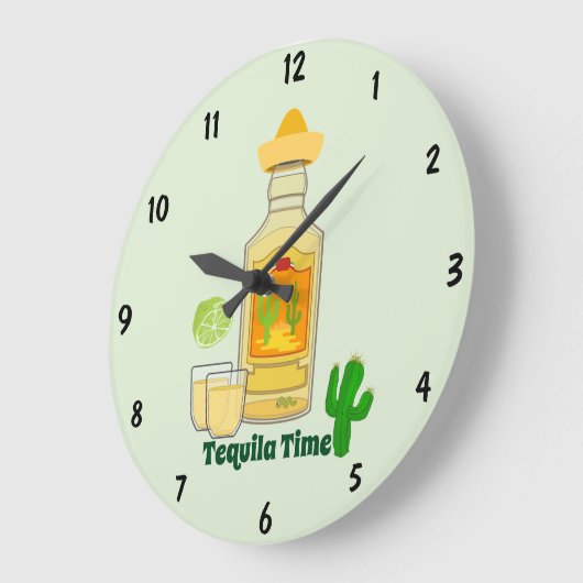 Tequila Time Wall klok (Hoek)