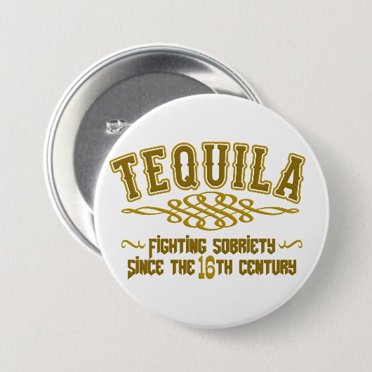 TEQUILA-toets Ronde Button 7,6 Cm (Voorkant /achterkant)