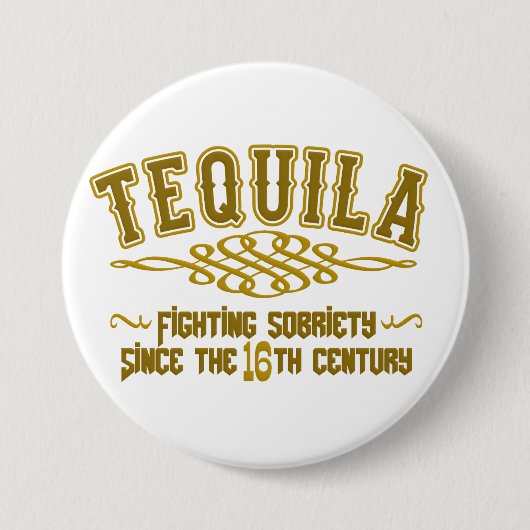TEQUILA-toets Ronde Button 7,6 Cm (Voorkant)