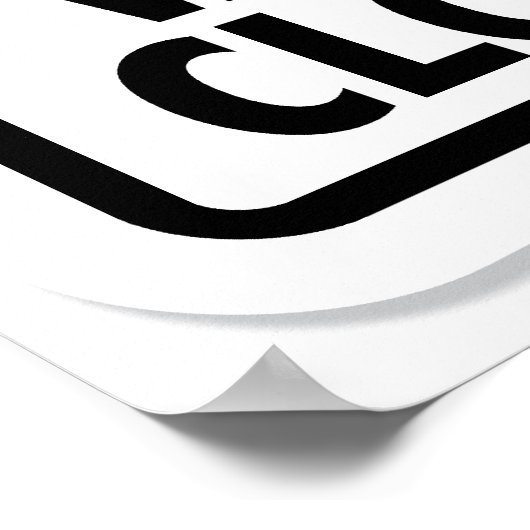  Tequila waarschuwingsteken Poster (Hoek)