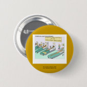 Tequila Worm Rehab Funny Cartoon Novelty Button (Voorkant /achterkant)