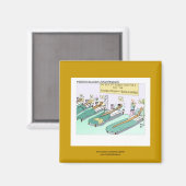 Tequila Worm Rehab Funny Cartoon Novelty Magnet (Voorkant / Achterkant)