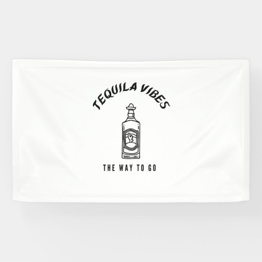 Tequila ziet de weg spandoek (Horizontaal)