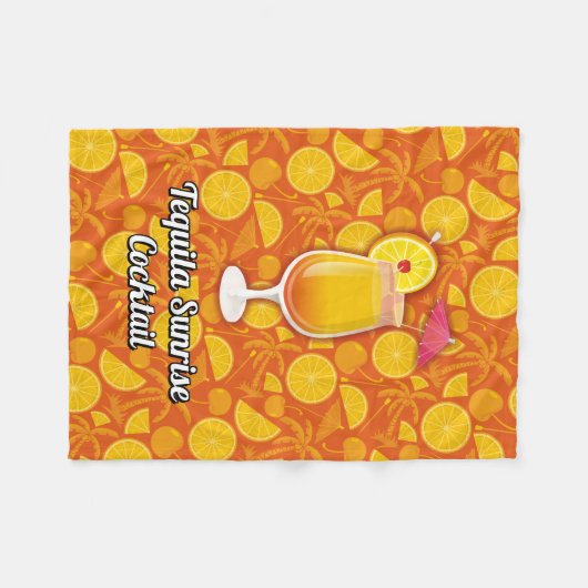 Tequila-zonsopgang Fleece Deken (Voorkant (Horizontaal))