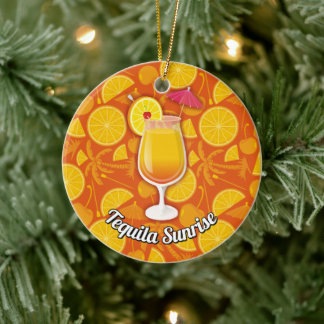 Tequila-zonsopgang Keramisch Ornament