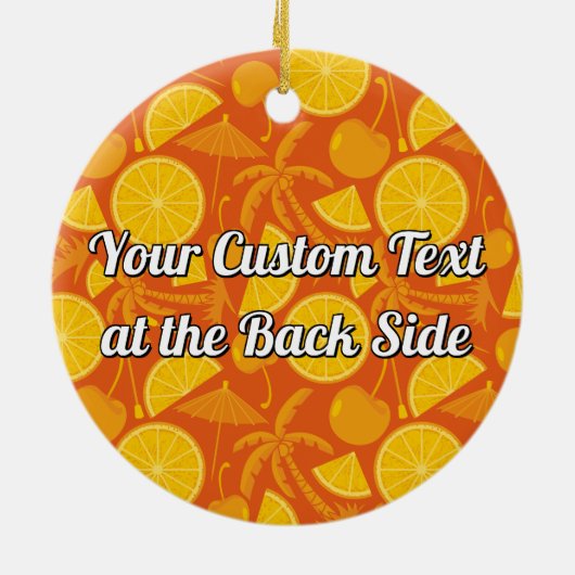 Tequila-zonsopgang Keramisch Ornament (Achterkant)