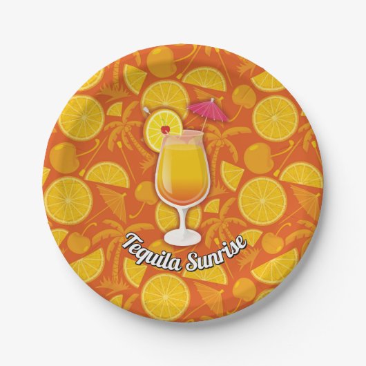 Tequila-zonsopgang Papieren Bordje (Voorkant)