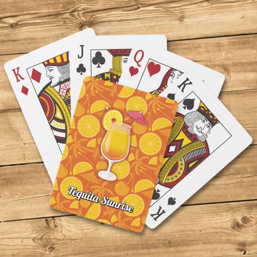 Tequila-zonsopgang Pokerkaarten