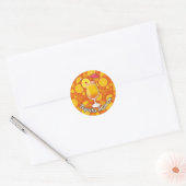 Tequila-zonsopgang Ronde Sticker (Envelop)