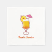 Tequila-zonsopgang Servetten (Voorkant)