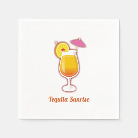 Tequila-zonsopgang Servetten (Voorkant)