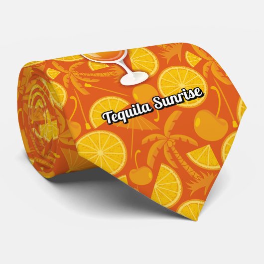 Tequila-zonsopgang Stropdas (Opgerold)