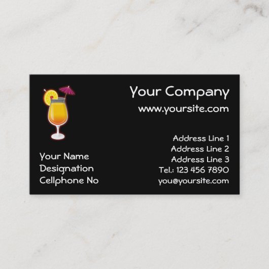 Tequila-zonsopgang Visitekaartje (Voorkant)