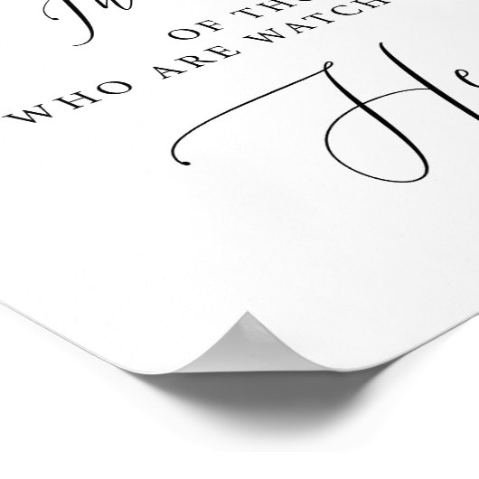 Ter ere van degenen die vanuit de hemel toekijken poster (Hoek)