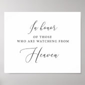 Ter ere van degenen die vanuit de hemel toekijken poster (Voorkant)