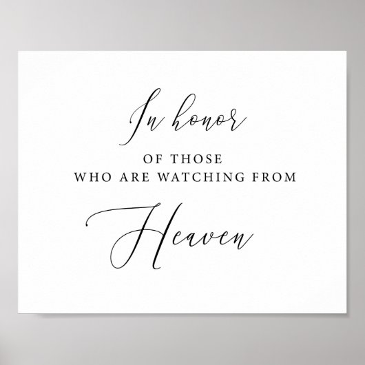 Ter ere van degenen die vanuit de hemel toekijken poster (Voorkant)