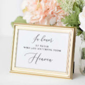 Ter ere van degenen die vanuit de hemel toekijken poster