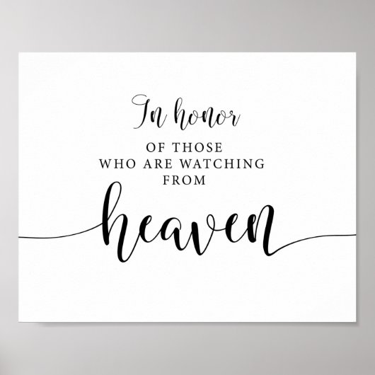 Ter ere van degenen die vanuit de hemel toekijken poster (Voorkant)