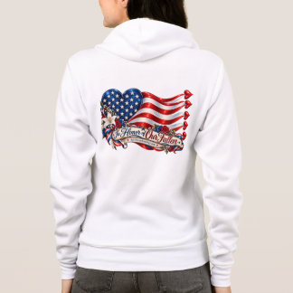 Ter ere van onze gevallen patriottische memorietru hoodie