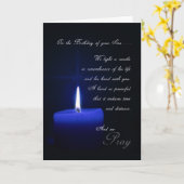 Ter herinnering aan de Birthday Blue Candle van So Kaart (Gele Bloem)