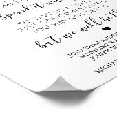 Ter Herinnering aan Geliefden Hemel Gedicht Trouw  Poster (Hoek)